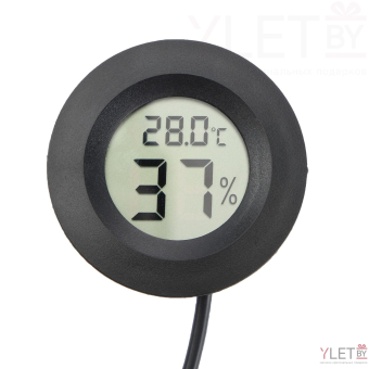 Термометр, гигрометр цифровой, ЖК-экран, провод 1.5 м