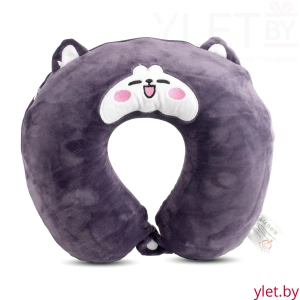 Подушка для шеи, в дорогу, для путешествий U-образная "Cute"