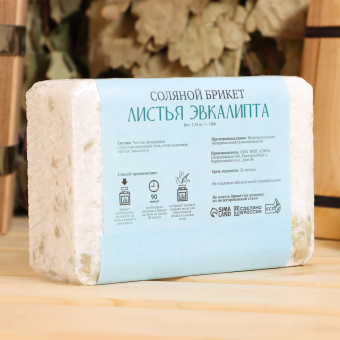 Соляной брикет "Листья эвкалипта", 1,35 кг