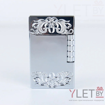 Зажигалка газовая турбо Draft Серебро