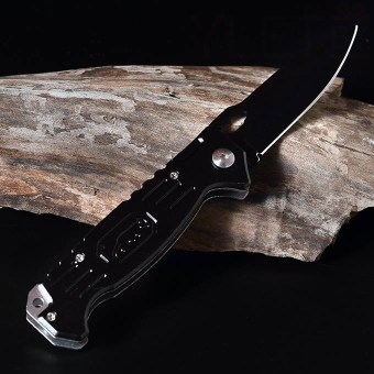 Нож металлический складной Черный (Лев)