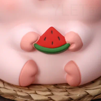 Копилка "Pig with watermelon", 17 см