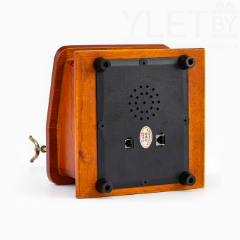 Ретро-телефон «Строгий», шкатулка, 17×17×26 см, дерево