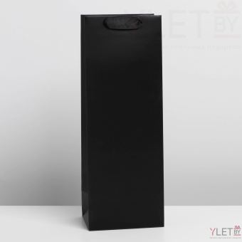 Пакет под бутылку Чёрный, 13 x 35 x 10 см