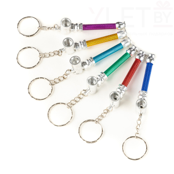 Трубка для курения-брелок мини, l-6.5 см, в ассортименте