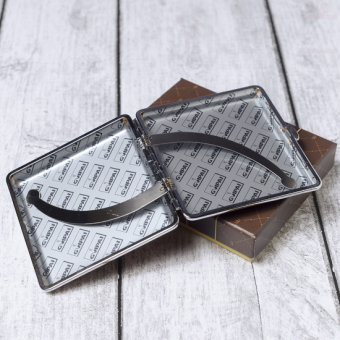 Портсигар под кожу Оранжевый