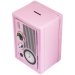 Копилка сейф с ключом Радио ретро Розовая Копилка сейф с ключом Радио ретро Розовая