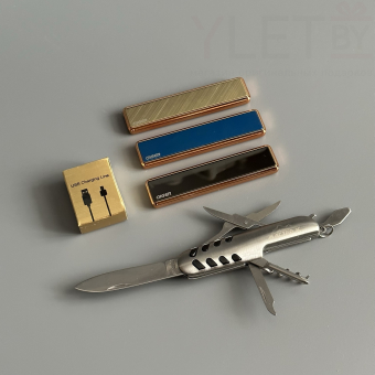 Подарочный набор " Никаких преград "  (мультитул, USB зажигалка Ciger, зарядный кабель)