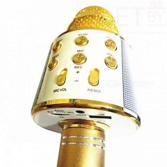 Караоке микрофон WS-858 Золотой