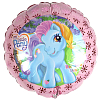 Шар (18''/46 см) Круг, My Little Pony, Лошадка Селестия, Розовый