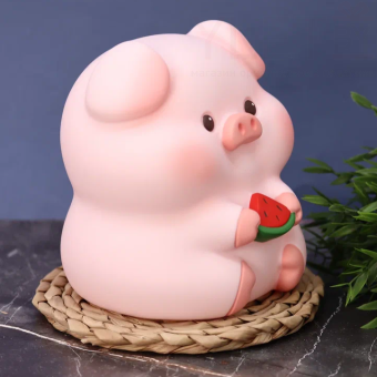 Копилка "Pig with watermelon", 17 см