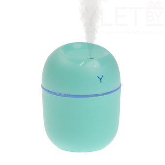 Увлажнитель Luazon HM-20 ультразвуковой, 0.22 л, 1.5 Вт, USB в компл., зелёный