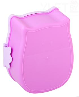 Ланч-бокс "Сова" сиреневая, контейнер для еды