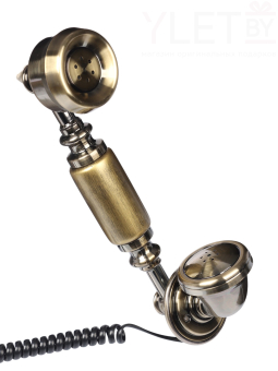 Ретро-телефон «Амес», громкая связь, 18×24×25 см, позолота