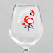 Бокал для вина с надписью "Вхламинго" 350 мл