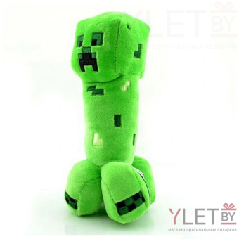 Майнкрафт (Minecraft) Мягкая игрушка "Крипер" (Creeper), 17 см