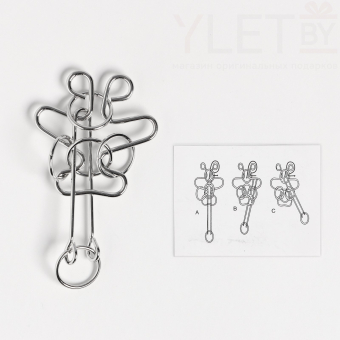 Головоломка металлическая «Игры разума. Раздели на части» №10