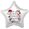 Шар (19''/48 см) Звезда, С Днем Рождения! Флористика