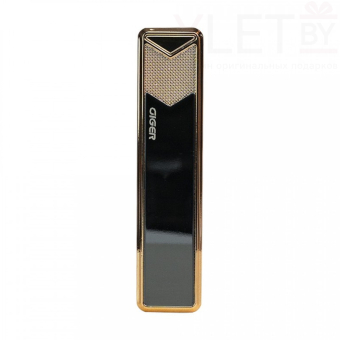 USB зажигалка слайдер Ciger Стрела Черная с проводом