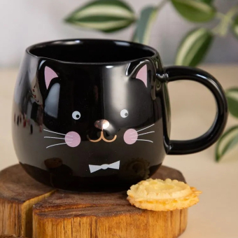 Кружка Котик черный