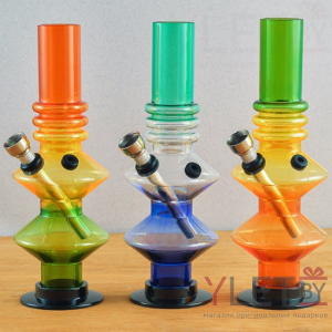 Бонг акриловый 20 см Часы