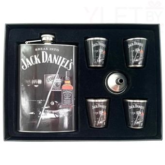 Набор фляжка и стопки Jack Daniels, 530 мл