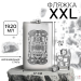 Фляжка XXL «Большая удача», 1920 мл, серебристая Фляжка XXL «Большая удача», 1920 мл, серебристая