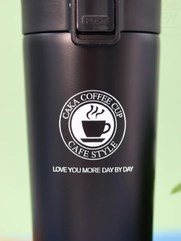 Термокружка «Love you more day by day», matte black (500 мл)