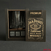 Набор для виски Premium «Jack Daniels» (cтакан + 3 камня)