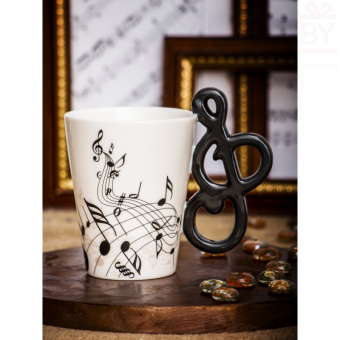 Кружка Музыкальные инструменты Скрипичный Ключ