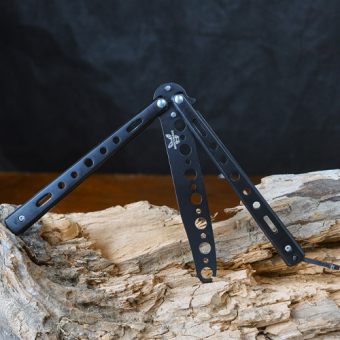 Нож бабочка тренировочный черный