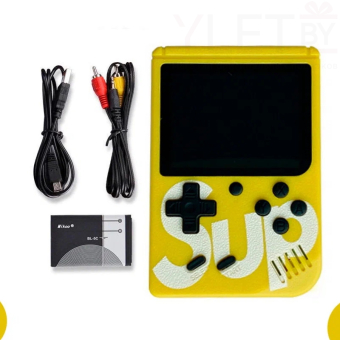 Игровая приставка SUP Game box Plus 400 игр в 1 с джойстиком Желтая
