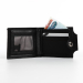 Портмоне мужское "Luxor" на магните, отдел для купюр, карт, монет, цвет чёрный