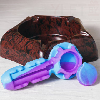 Курительный девайс трубка в силиконе Фиолетовый