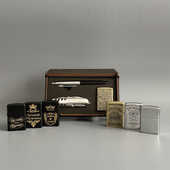 Подарочный набор " Никаких преград" (Ручка, бензиновая зажигалка, мультитул)