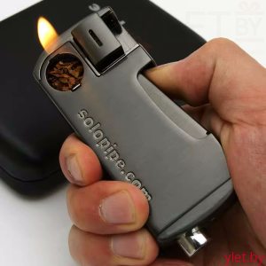 Курительный девайс с зажигалкой Solopipe Графит