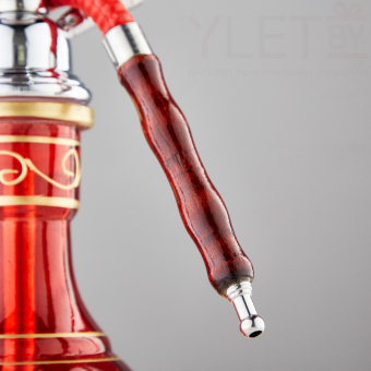 Кальян «Илхами», 42 см, 2 трубки, красный