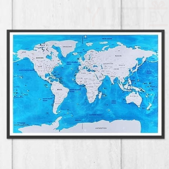 Скретч карта Путешествуй на английском языке