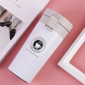 Термокружка Cafe Style Белая, 380 мл