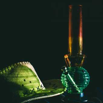 Бонг 30-32 см радужный-02