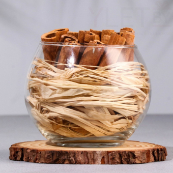 Набор ароматический: ваза-саше с корицей, ароматическое масло "Шалфей и морская соль", 10 мл 