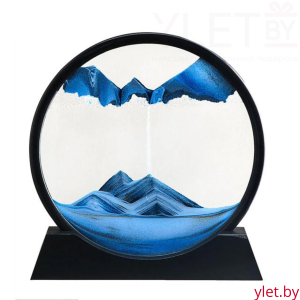 Песочная 3D картина (голубая) 26х24 см