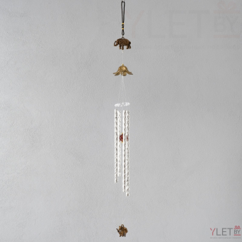 Музыка ветра металл "Слоны" 4 трубки 60 см МИКС