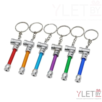 Трубка для курения-брелок мини, l-6.5 см, в ассортименте