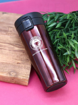 Термокружка «Love you more day by day», black (500 мл)