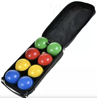 Боча Петанк 8 шаров,цветной (металлич.)