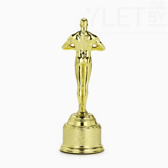 Кубок наградная фигура «Лучший папа в мире», оскар, пластик, 18 х 6,3 см.