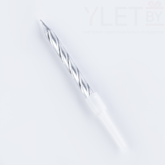 Свечи в торт Спираль, металлик 10 шт