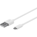Кабель питания / переходник USB-A 2.0 - Micro USB (до 25см)