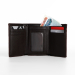 Портмоне мужское "Best" на магните, отдел для купюр, для карт, для монет, цвет коричневый